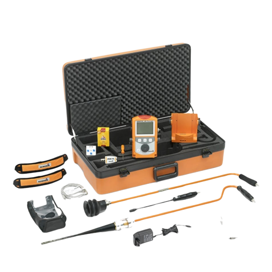 Localizador de fugas d agua ocultas mediante gas trazador